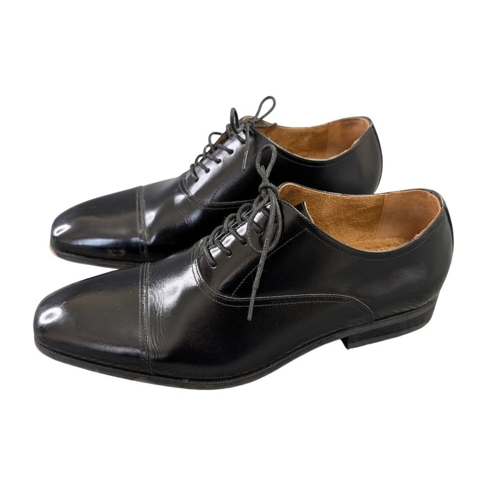 Florsheim Corbetta‎ Cap Toe Oxford Mens 9 Black Leather Business Smart Casual